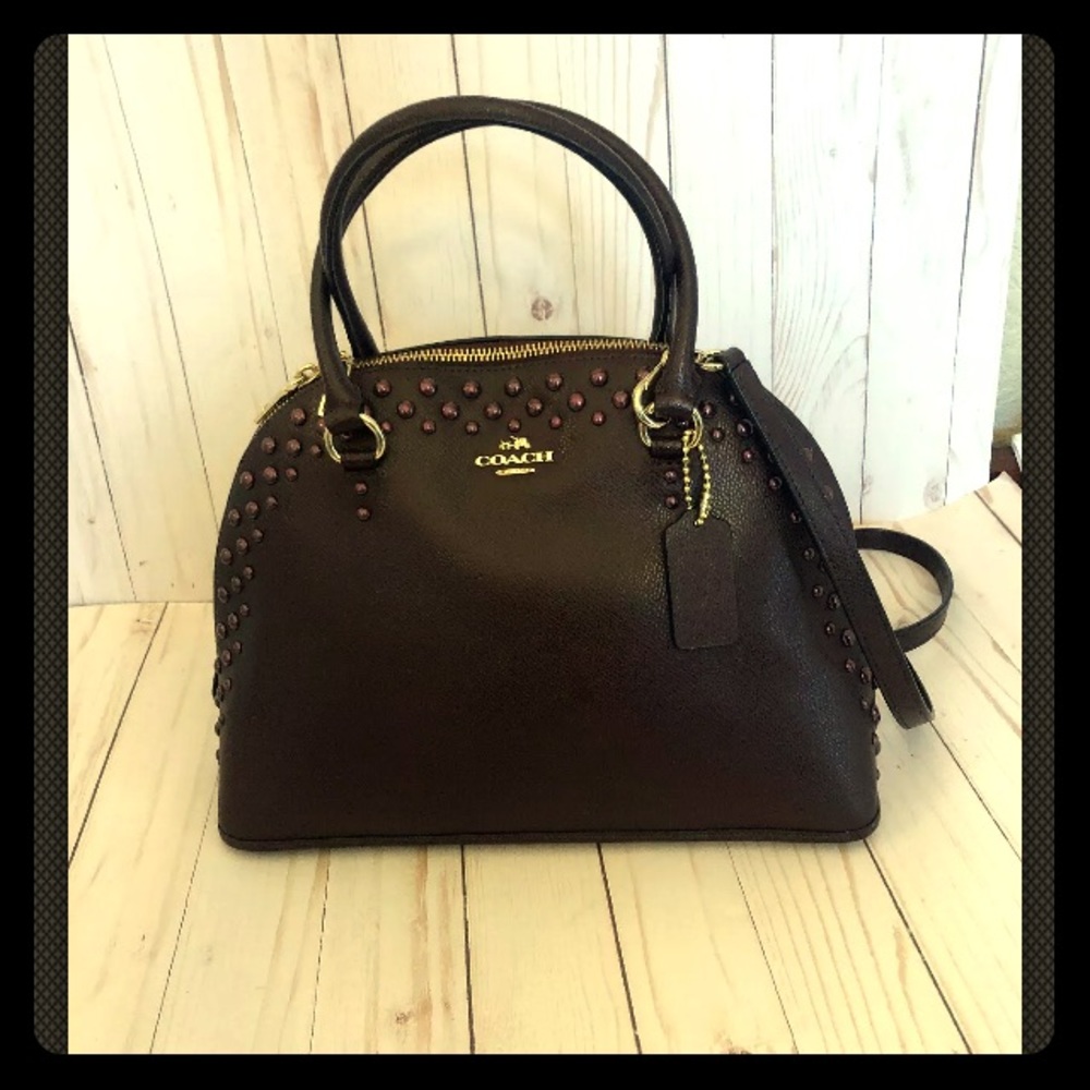 Coach studded dome satchel